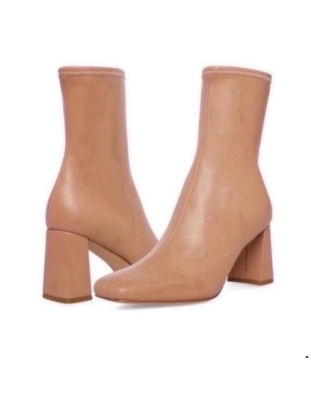 Steve Madden Harli Square Toe Bootie Size 8.5 Blush NWT